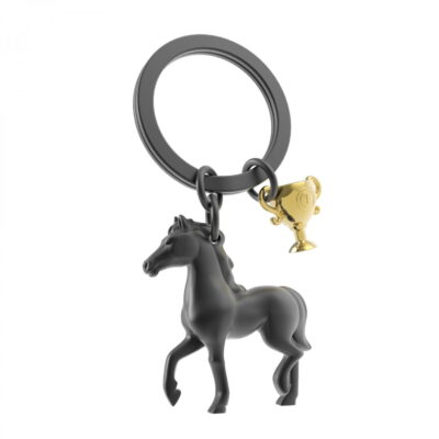 Black Horse & Trophy Keyring