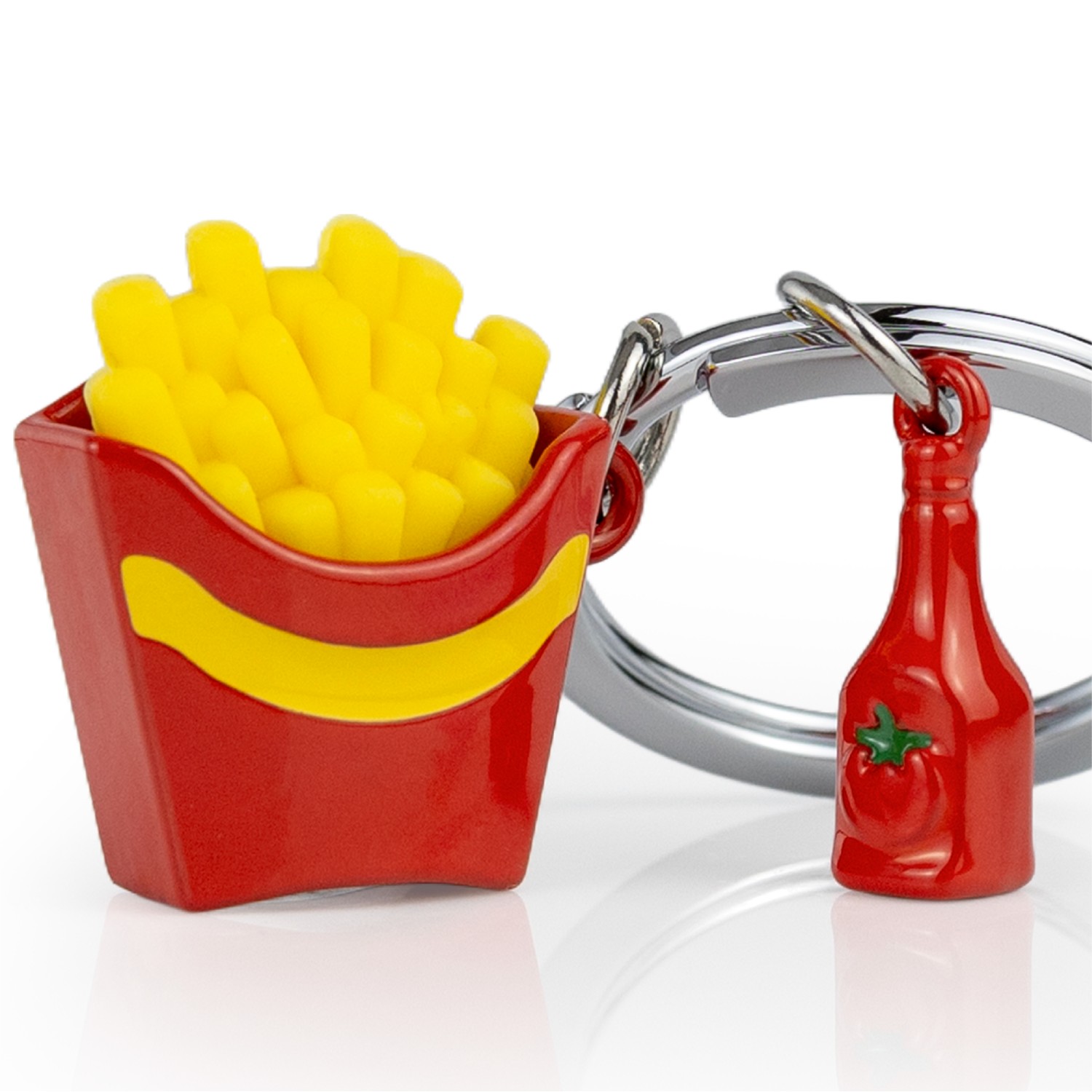 French Fries With Ketchup Keyring - Image 3