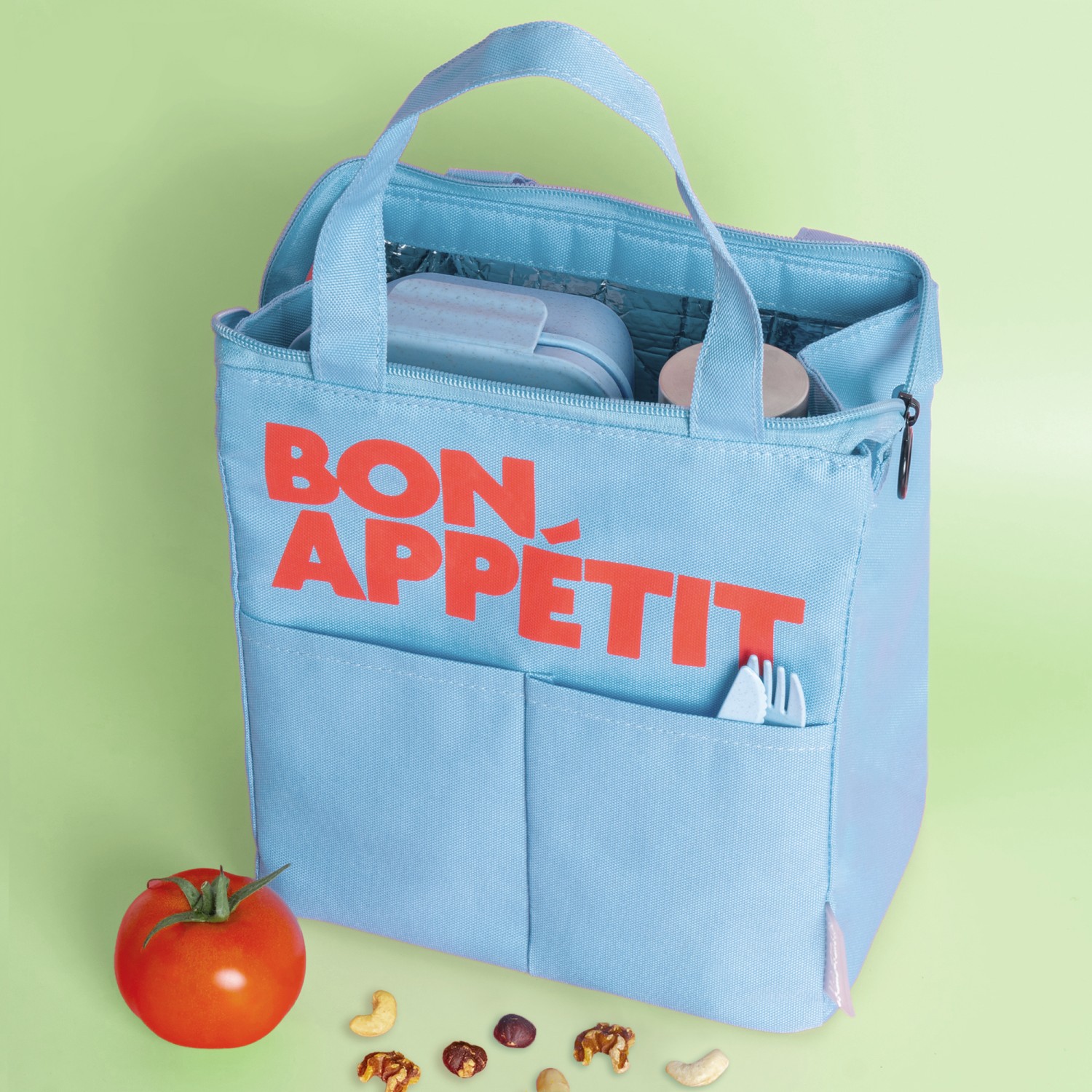 Bon Appetit Lunch Bag - Light Blue - Image 2