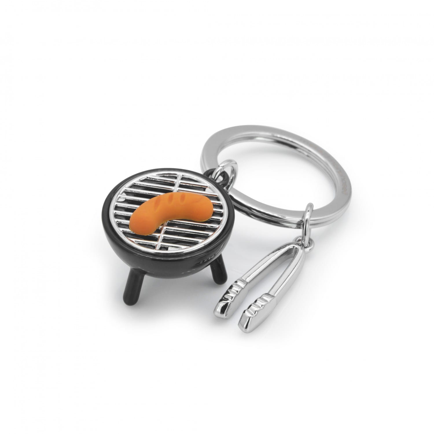 Black & Chrome BBQ Keyring - Image 3