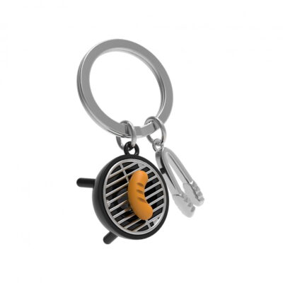 Black & Chrome BBQ Keyring