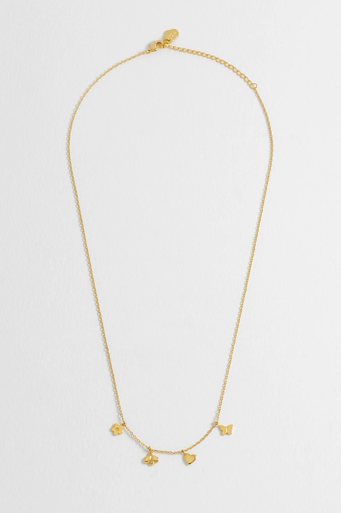 Bee & Butterfly Charm Necklace - Image 2