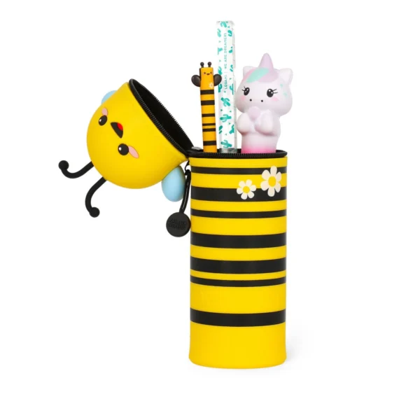 2-in-1 Silicone Pencil Case - Bee - Image 2