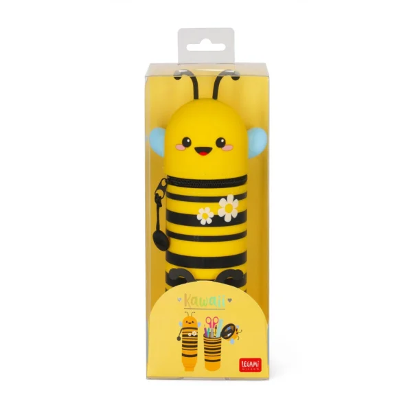 2-in-1 Silicone Pencil Case - Bee - Image 7