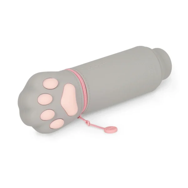 2-in-1 Silicone Pencil Case - Kitty Paw - Image 4