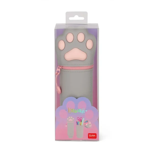2-in-1 Silicone Pencil Case - Kitty Paw - Image 7