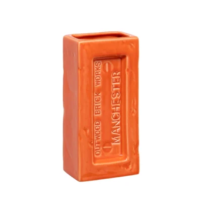 Orange Manchester Brick Vase