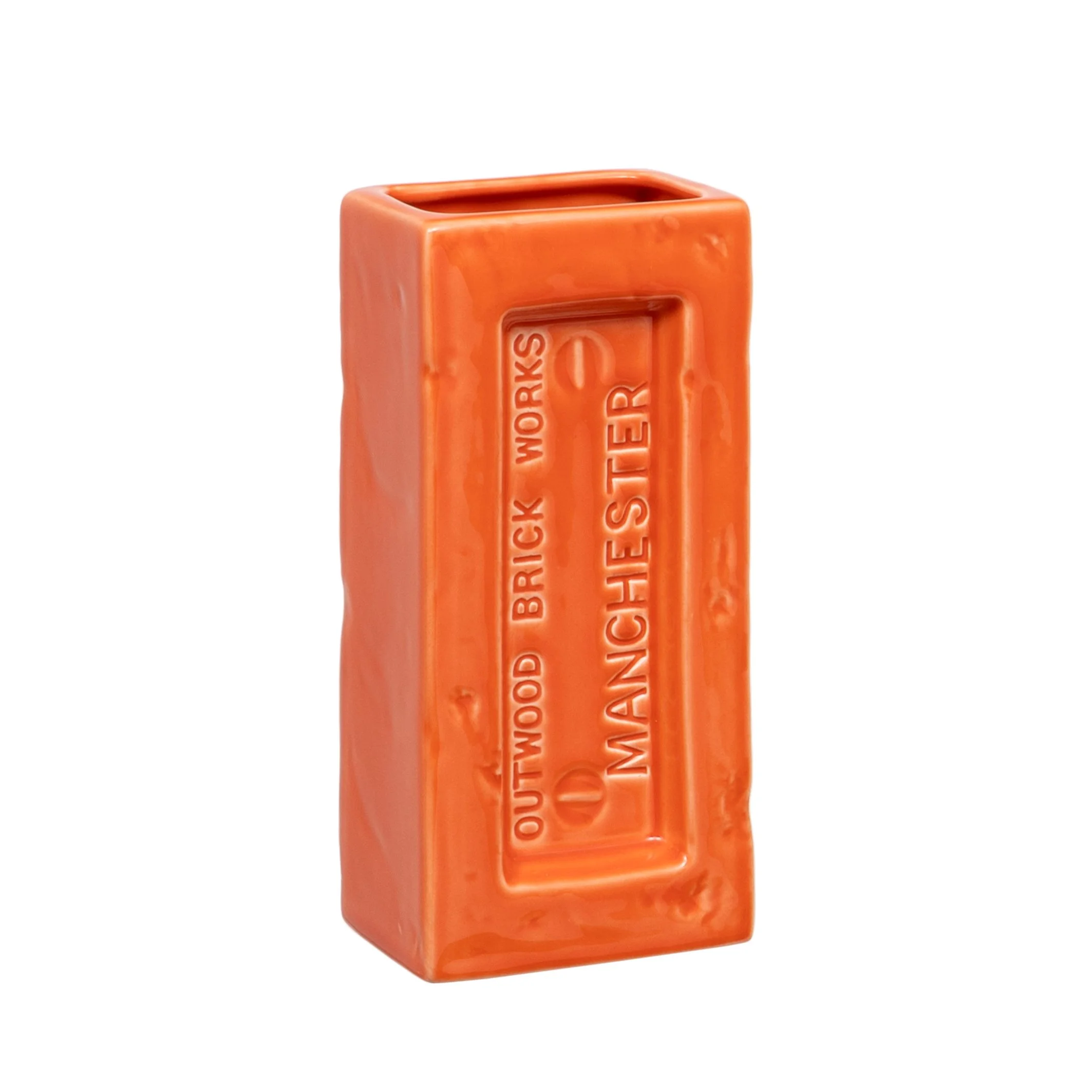 Orange Manchester Brick Vase