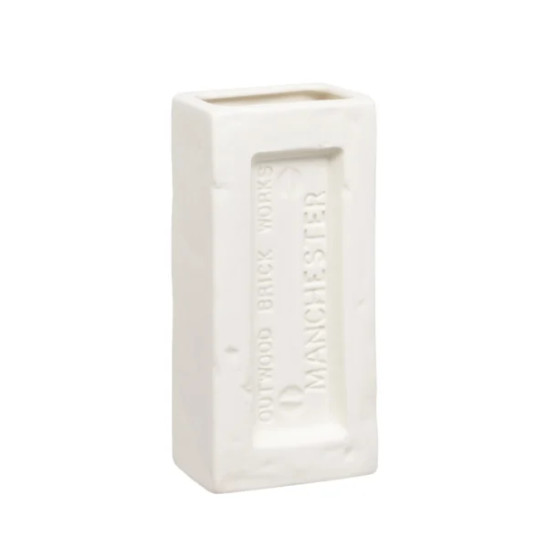 White Manchester Brick Vase
