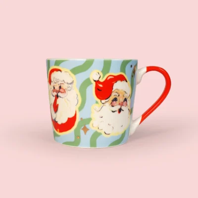 Retro Santa Christmas Mug