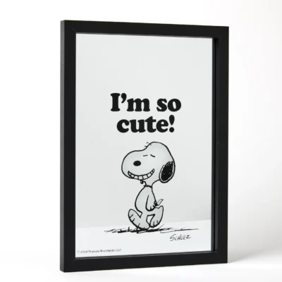 Snoopy A3 Framed Mirror - Cute