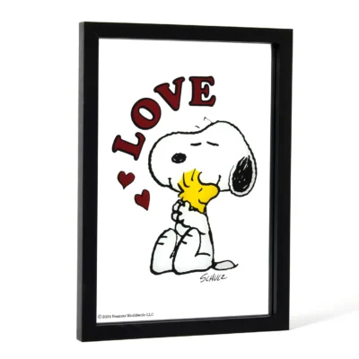 Snoopy A3 Framed Mirror - Love