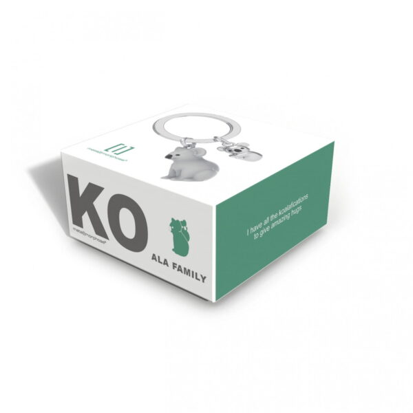 Grey Koala & Baby Keyring - Image 2
