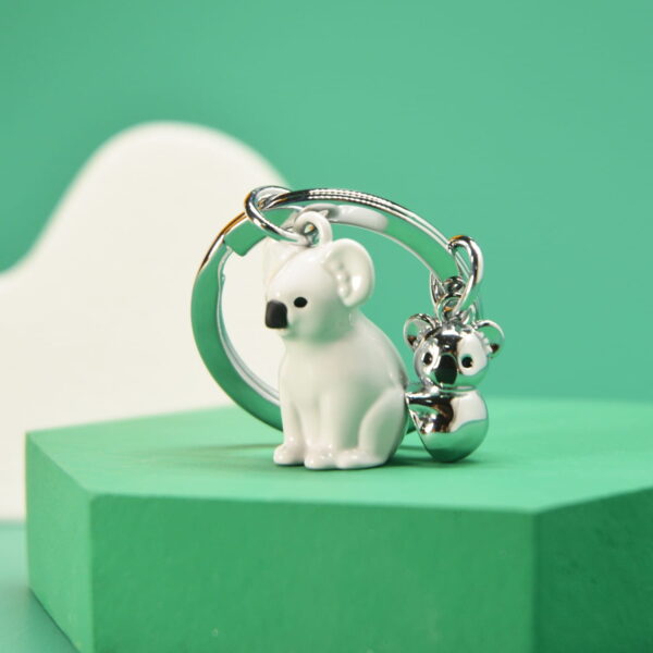 Grey Koala & Baby Keyring - Image 3