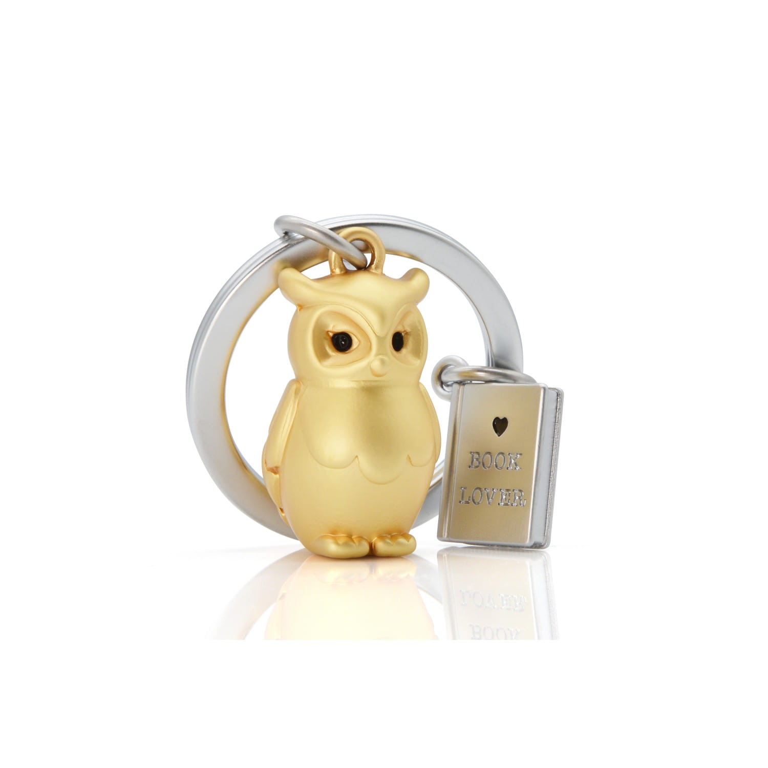 Gold Owl & Book Keyring - Image 2