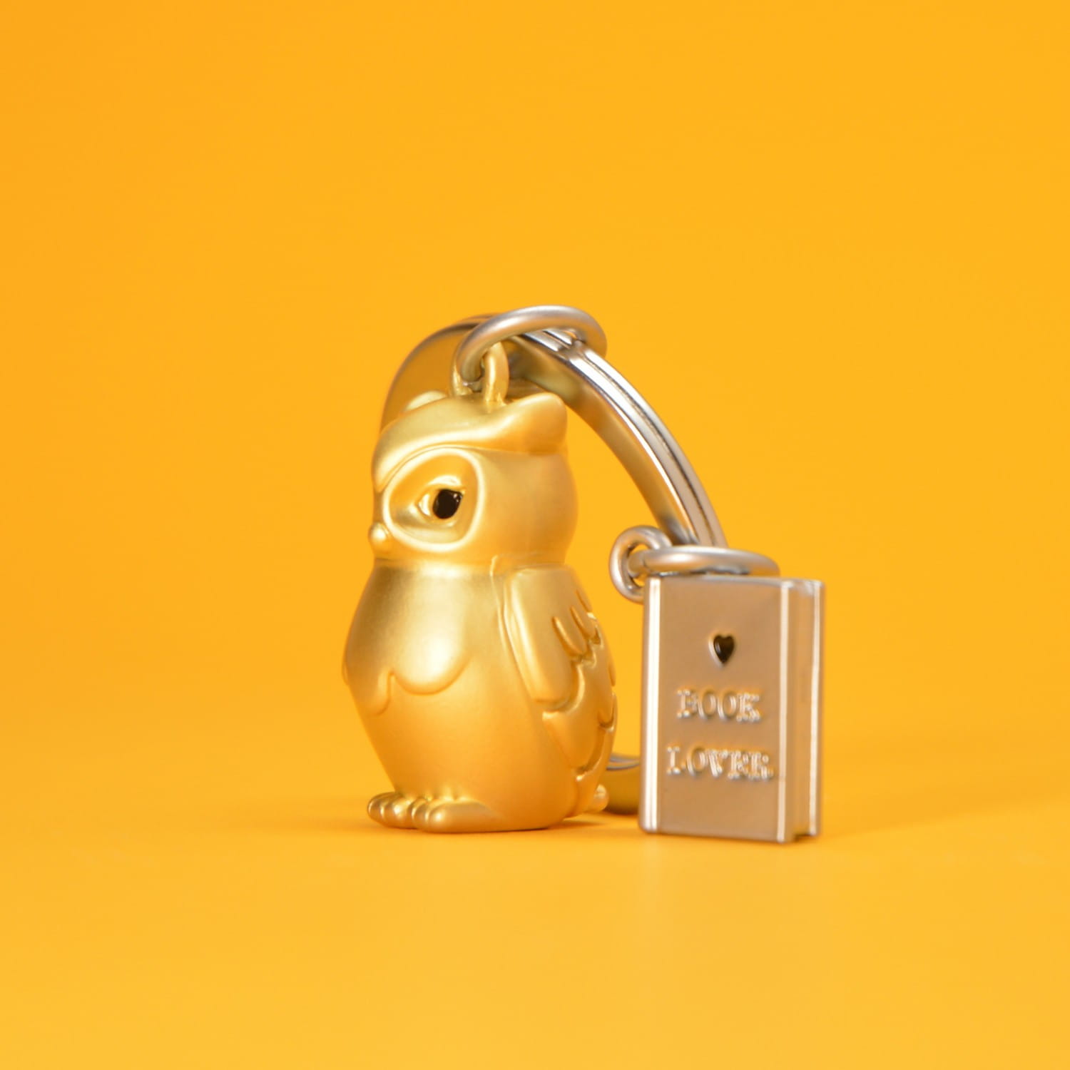 Gold Owl & Book Keyring - Image 4