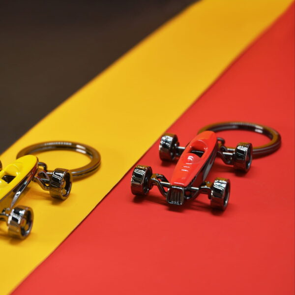 Red Racing Car Keyring - Image 3