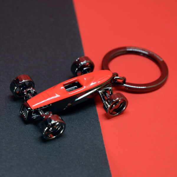 Red Racing Car Keyring - Image 4