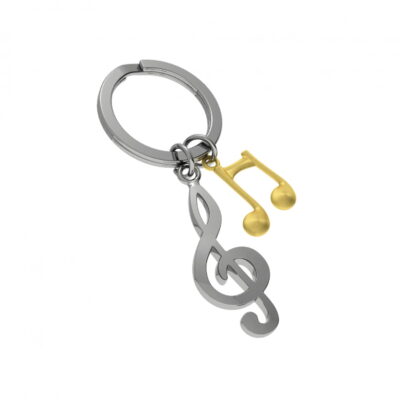 Music Notes Keyring