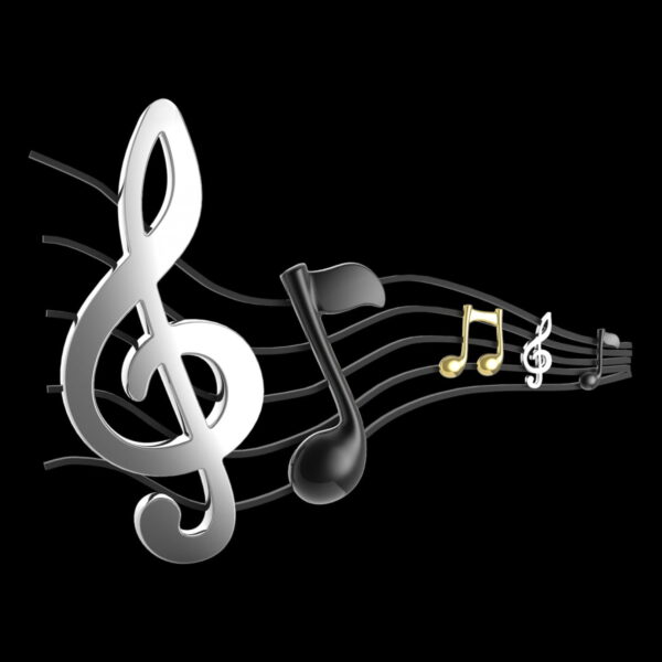 Music Notes Keyring - Image 2