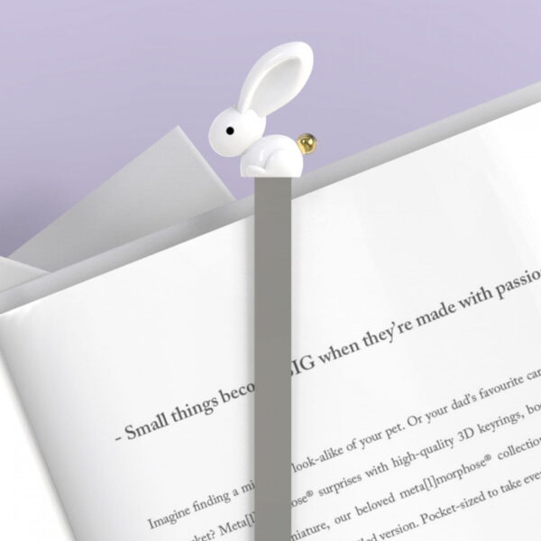 White Bunny Bookmark - Image 2