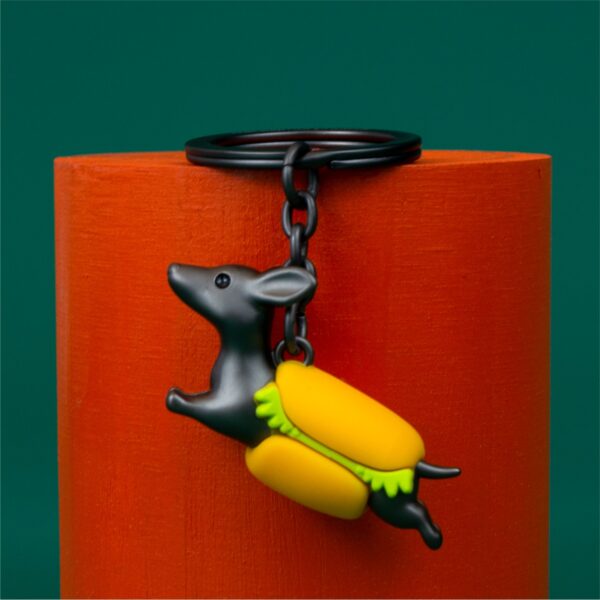Hotdog Dachshund Keyring - Image 5