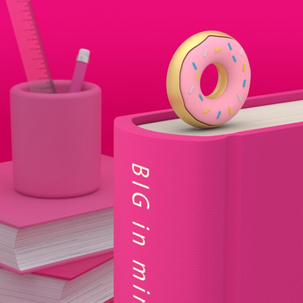 Pink Donut Bookmark - Image 2