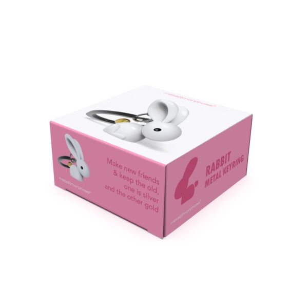 White Bunny Keyring - Image 6