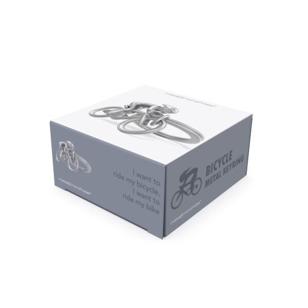 Silver Cyclist Keyring - Image 4