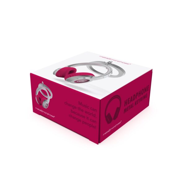 Pink Headphones Keyring - Image 5