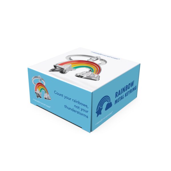 Rainbow With Cloud Keyring - Image 4