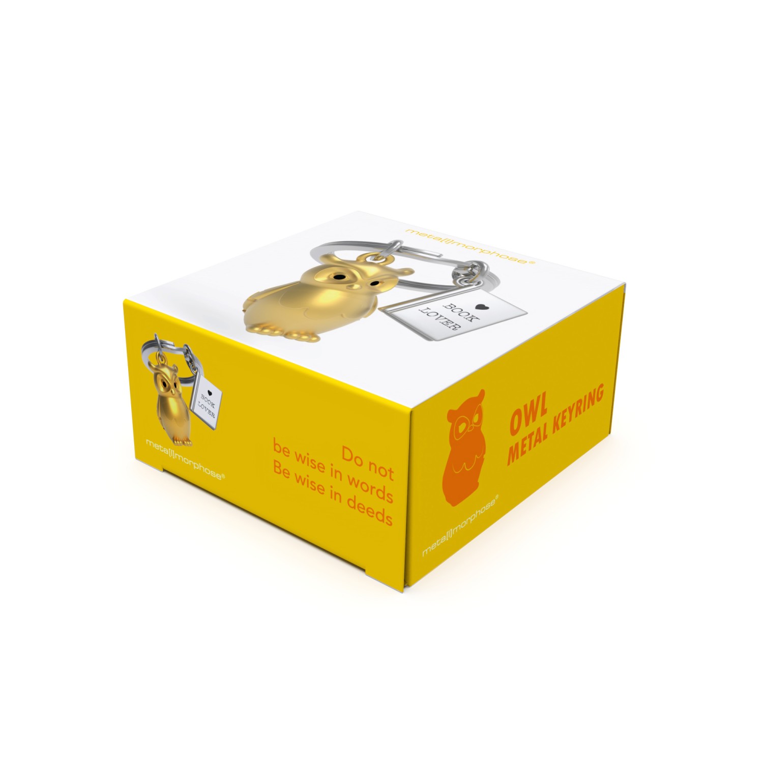 Gold Owl & Book Keyring - Image 5