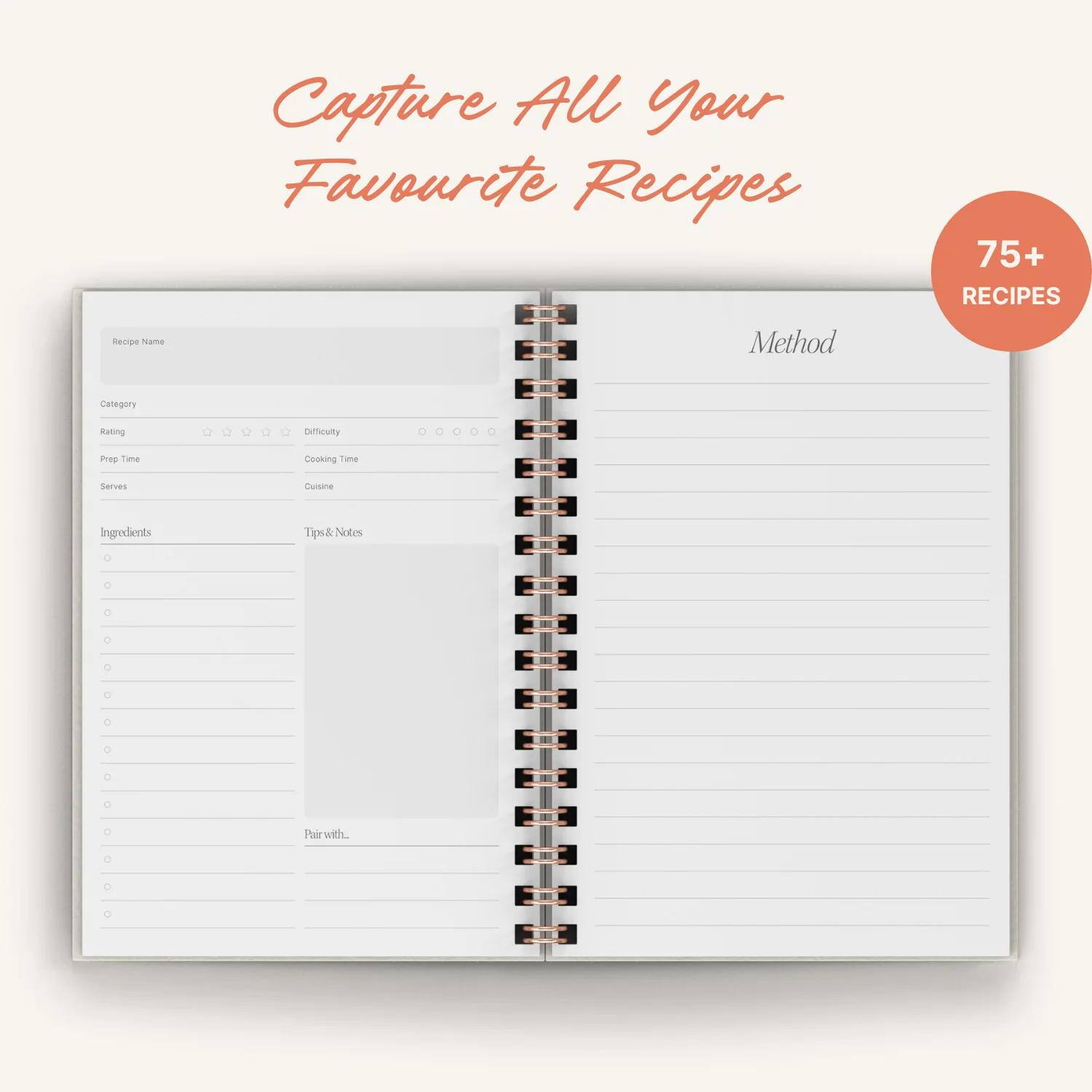 Recipe Journal - Lemons - Image 2