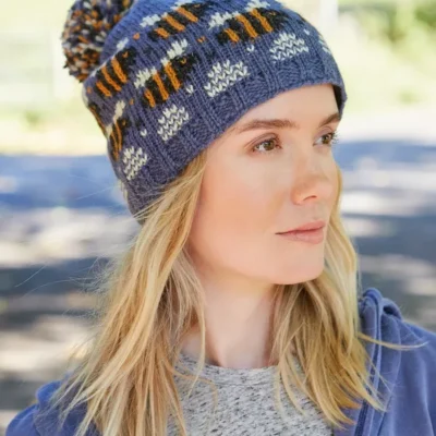 Beehive Bobble Beanie Denim