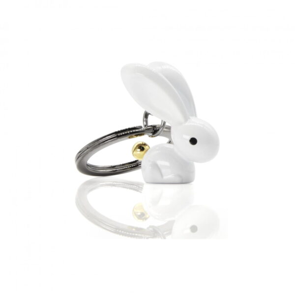 White Bunny Keyring - Image 2