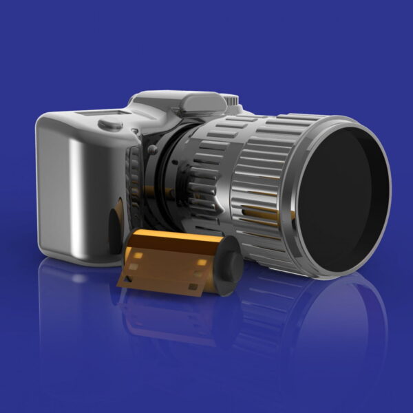 Gunmetal Camera Keyring - Image 3