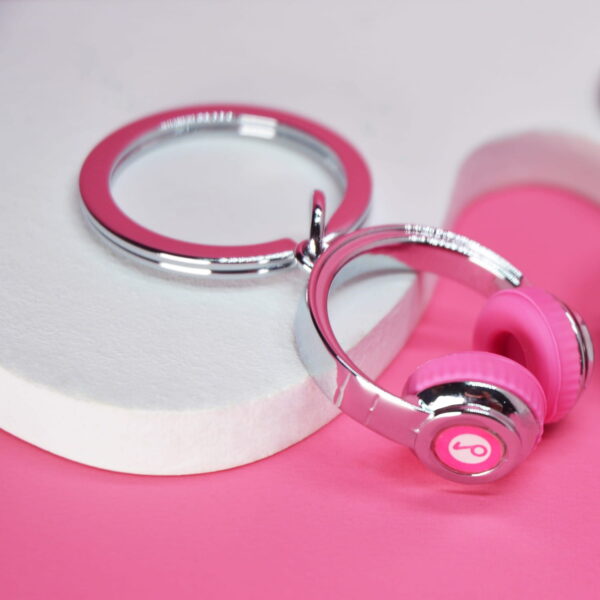 Pink Headphones Keyring - Image 3