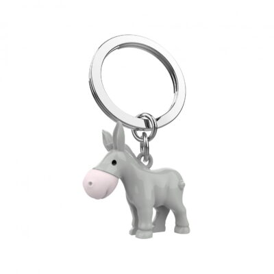 Grey Donkey Keyring
