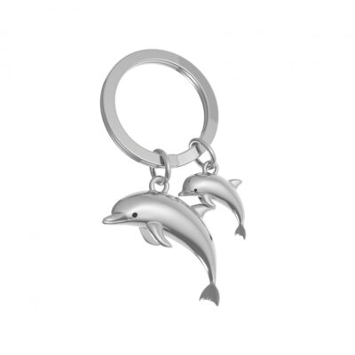 Dolphin & Baby Keyring