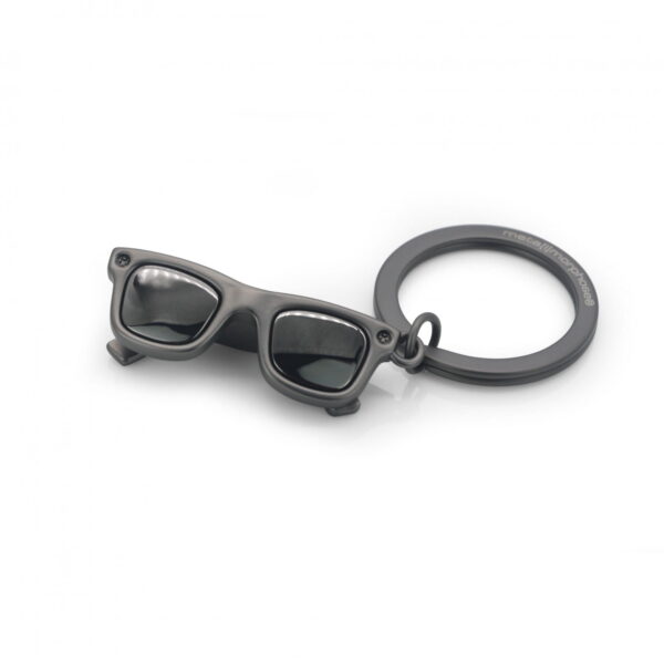 Matte Black Sunglasses Keyring - Image 2