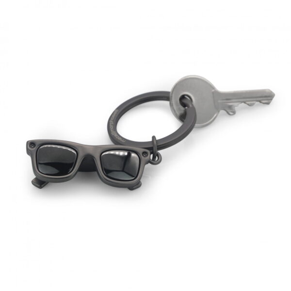 Matte Black Sunglasses Keyring - Image 3