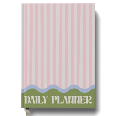 Daily Planner - Pink Stripes