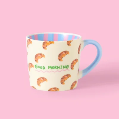 Good Morning Croissant Mug