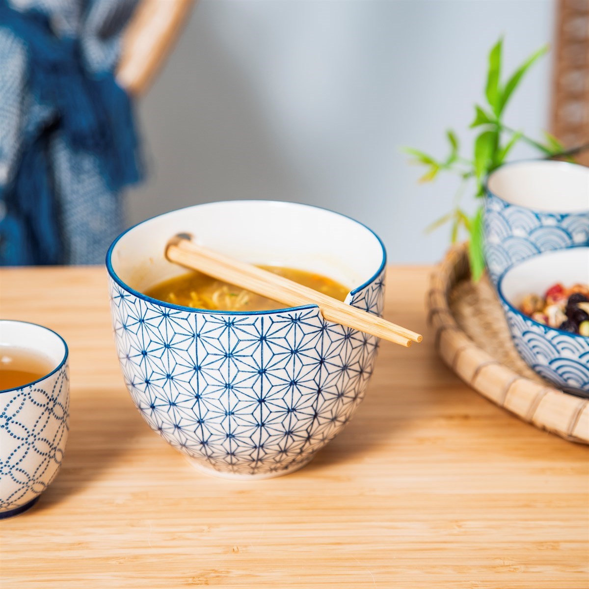 Shashiko Pattern Noodle Bowl - Image 3