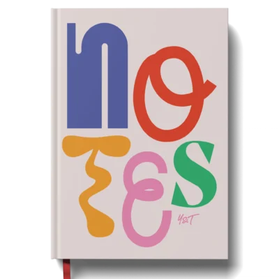 Lined Notebook - Notes In Motion Rainbow