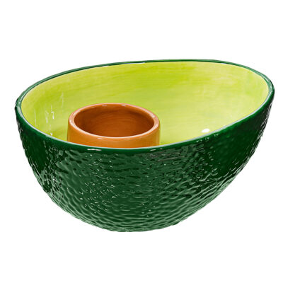 Avocado Shaped Chip & Dip Bowl