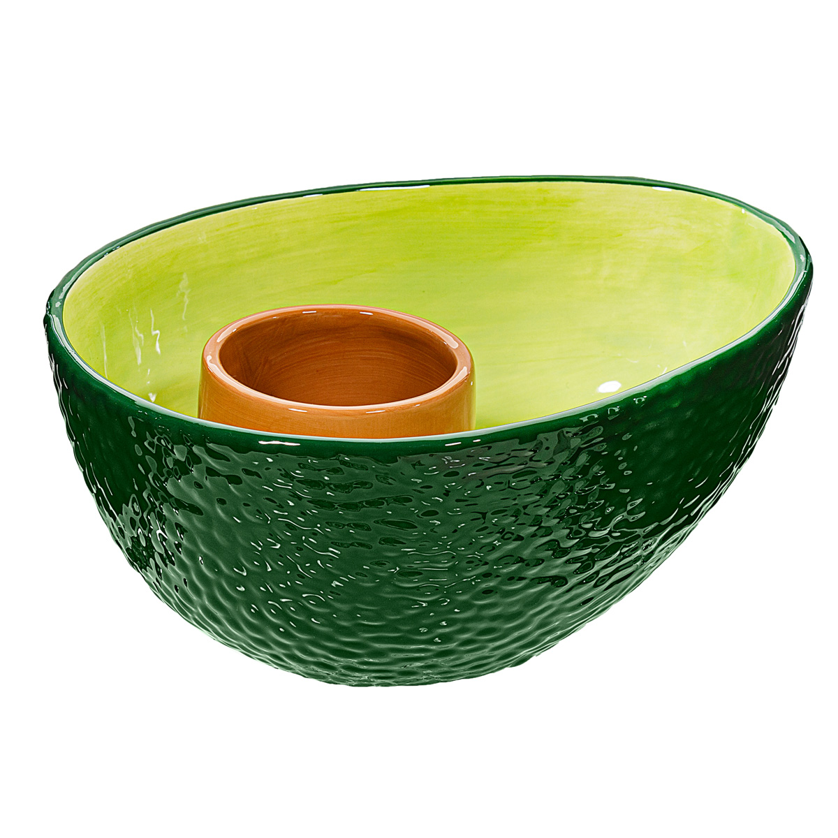 Avocado Shaped Chip & Dip Bowl