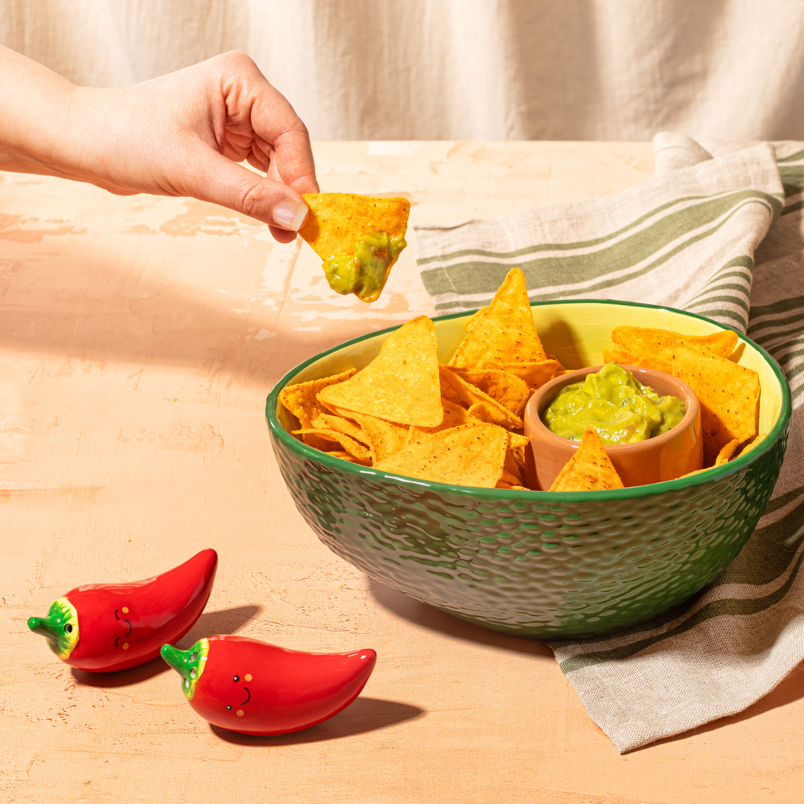 Avocado Shaped Chip & Dip Bowl - Image 2