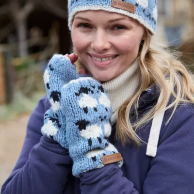 Merino Sheep Handwarmer Blue