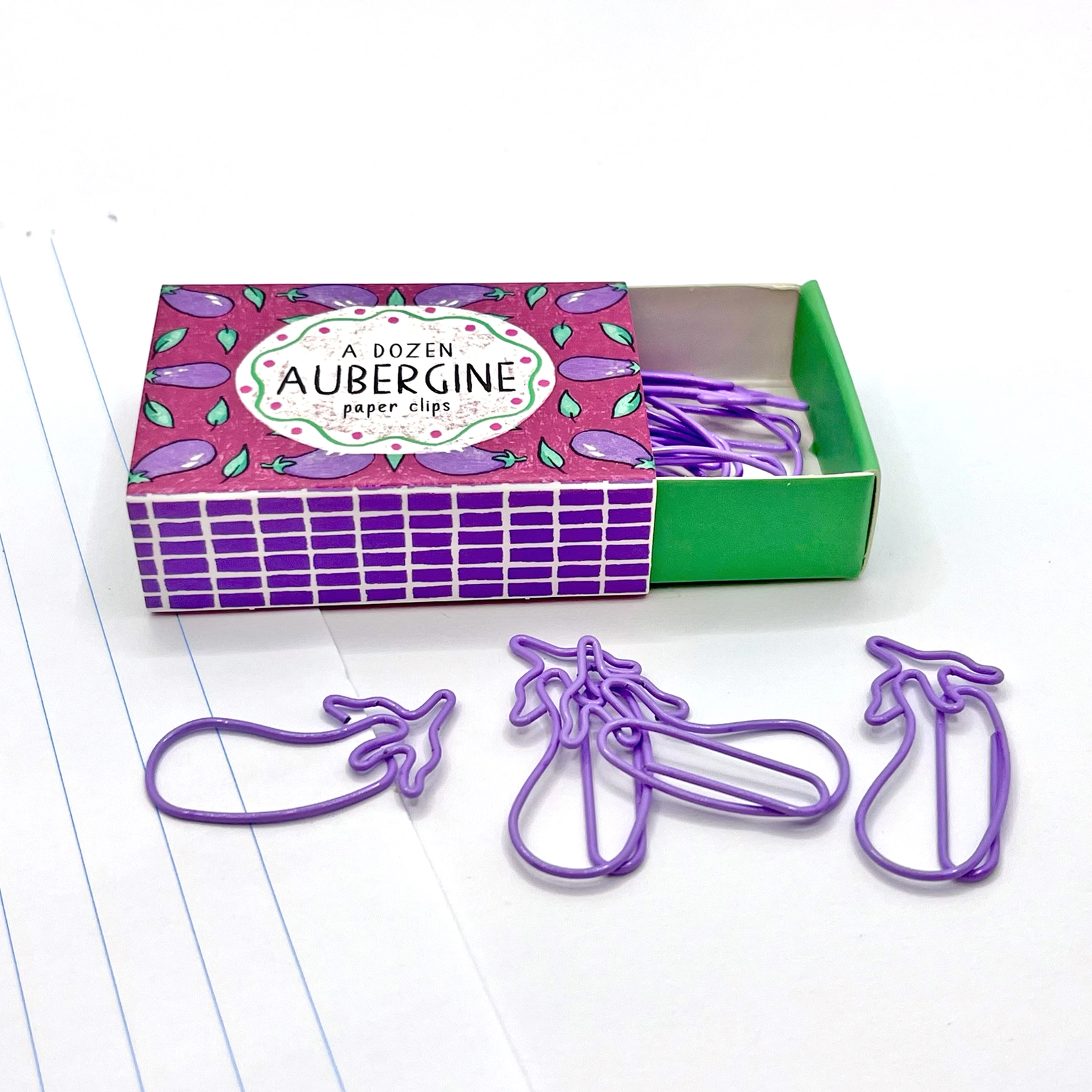 Aubergine Paperclips - Image 3